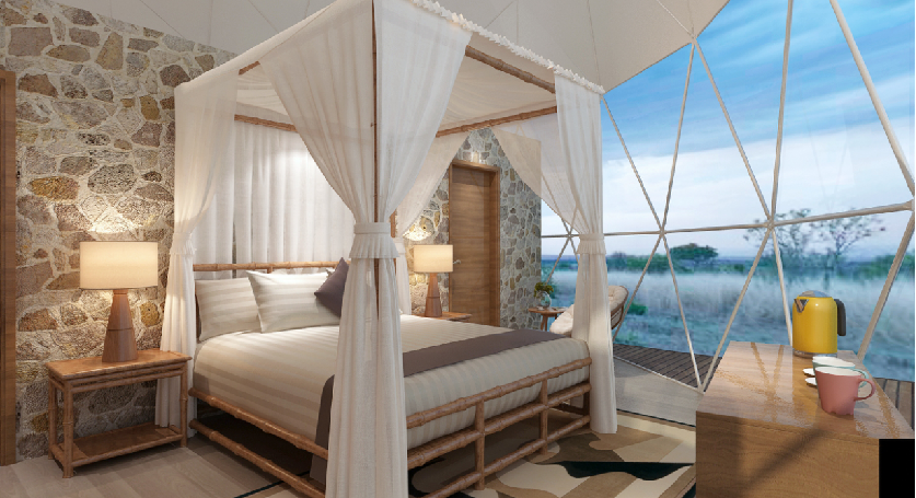 多功能星空帐篷：集住宿、观星、休闲于一体的户外神器